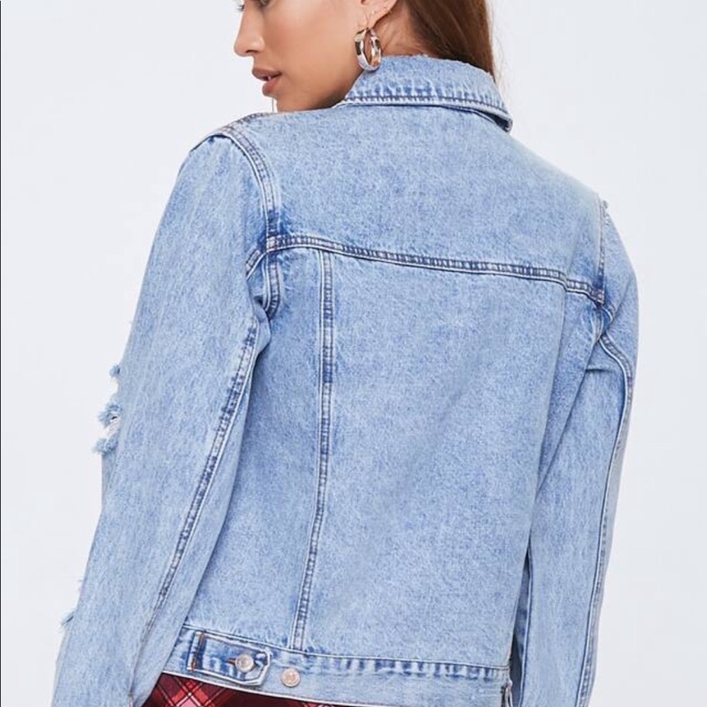 Distressed Denim Jacket - Picture 3 of 9